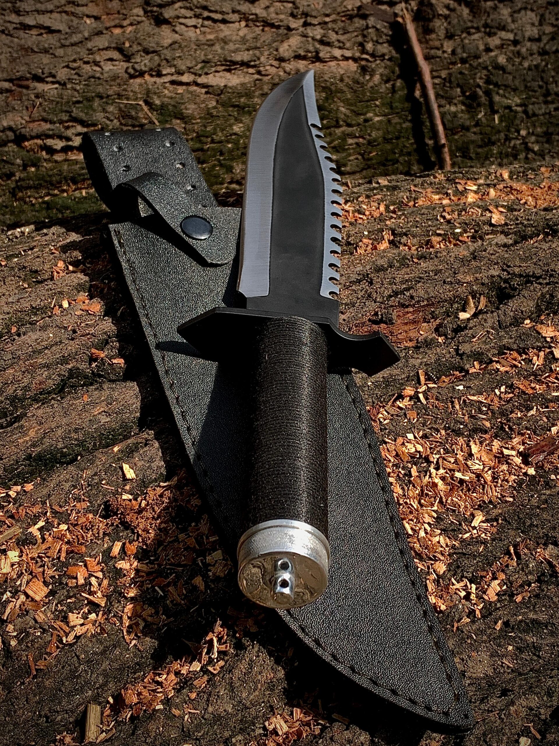 D2 STEEL HANDMADE HUNTING TACTICAL BOWIE - Image 5