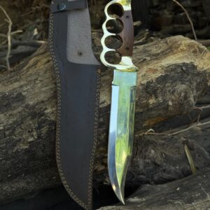 Custom Handmade D2 Steel Tactical Bowie Hunting Knife Comes with Sheath