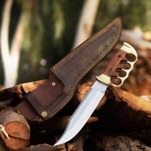 Custom Handmade D2 Steel Tactical Bowie Hunting Knife Comes with Sheath