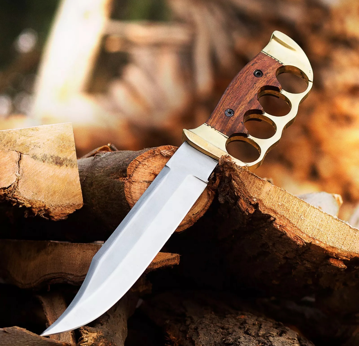 Custom Handmade D2 Steel Tactical Bowie Hunting Knife Comes with Sheath - Image 3