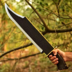 Custom Handmade Rambo Bowie Knife 1095 Steel | Stag Horn Handle | 26" w/ Sheath.