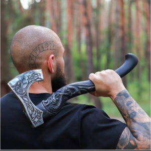 Viking Axe Hand Forged Norse Hatchet High carbon Steel Tomahawk Handmade