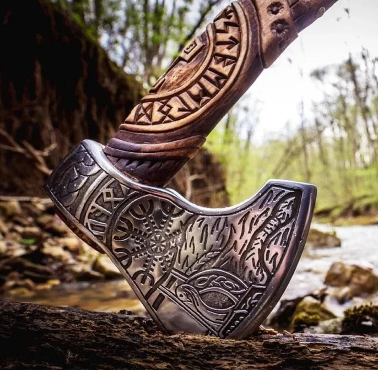 Viking Axe, Bearded Axe,Functional Axe , Complete Axe, Camping Axe, Hunting Axe, - Image 2