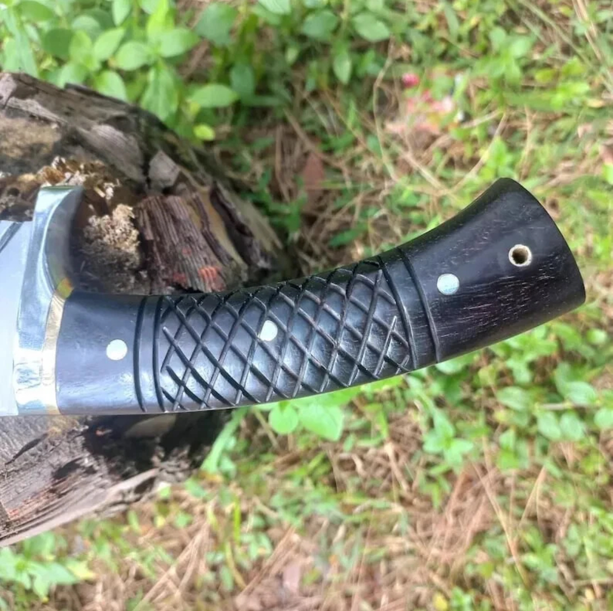 Custom Handmade Carbon Steel Blade Survival Bowie Knife | Hunting Knife Camping. - Image 6