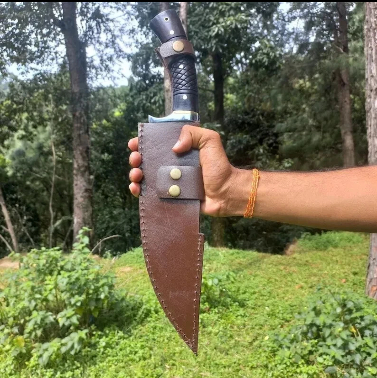 Custom Handmade Carbon Steel Blade Survival Bowie Knife | Hunting Knife Camping. - Image 9