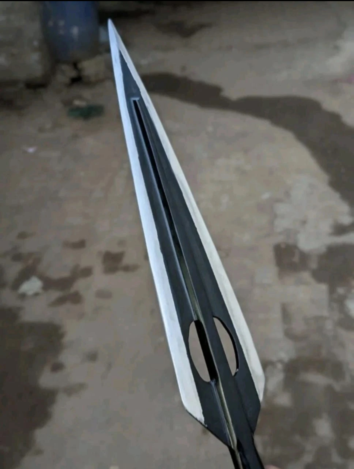 Custom Handmade Carbon Steel Blade Tactical Spear | Viking Spear Outdoor Hunting - Image 4